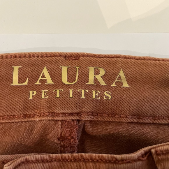 Laura Petites Slim Ankle Rust Color Denim Size 10P. Excellent condition. - Picture 2 of 6